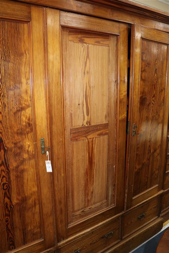 A Victorian pine four piece bedroom suite